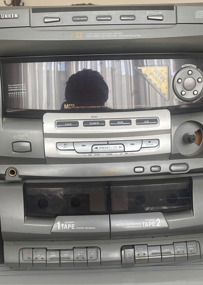 Eski müzik seti ve hoparlör - Görsel 5