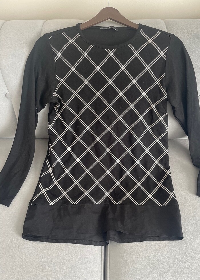 Siyah sim detay tunik - Görsel 3