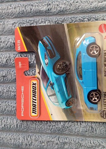 Mavi Porsche Matchbox Oyuncak Araba