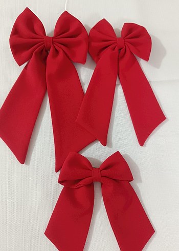 Kız Çocukları İçin Kırmızı ve Pembe Fiyonk Toka - Görsel 17