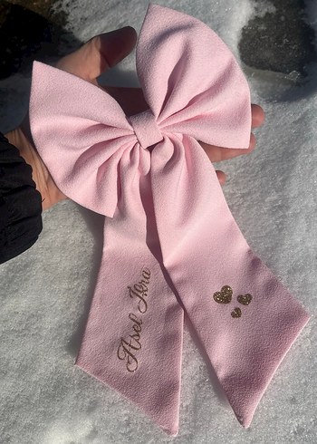 Kız Çocukları İçin Kırmızı ve Pembe Fiyonk Toka - Görsel 12