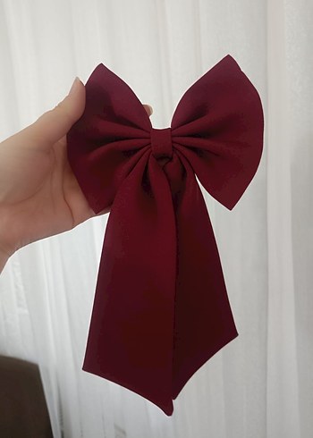 Kız Çocukları İçin Kırmızı ve Pembe Fiyonk Toka - Görsel 16