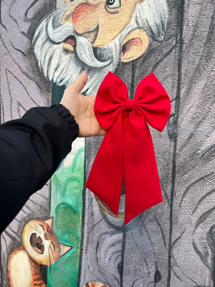 Kız Çocukları İçin Kırmızı ve Pembe Fiyonk Toka - Görsel 4