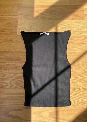 xs Beden siyah Renk Siyah Kolsuz Fitted Kadın Atlet