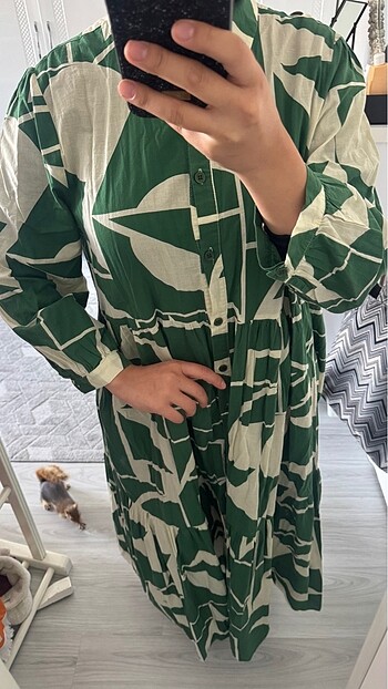 Zara Desenli zara elbise