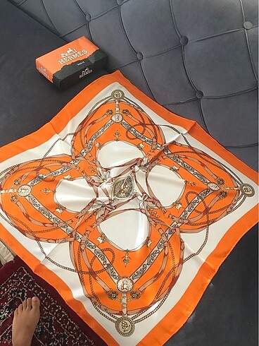  Beden turuncu Renk HERMES MODEL FULAR