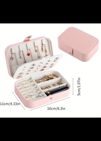 Zara Home Pastel Pembe Taşınabilir Makyaj ve Takı Kutusu