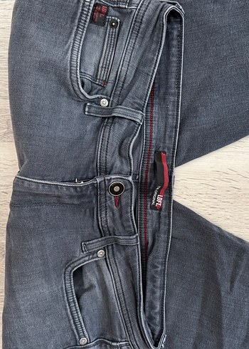 32 Beden gri Renk Gri Erkek Denim Regular Fit Jean