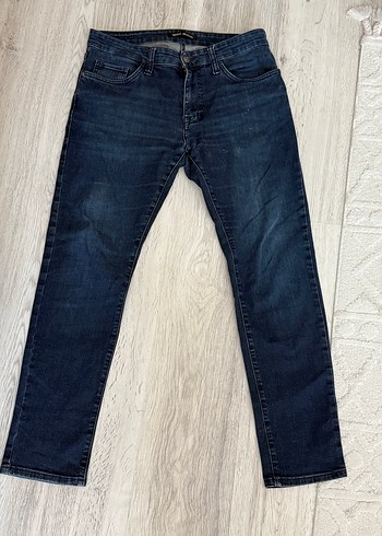 Erkek Lacivert Regular Fit Denim Jean