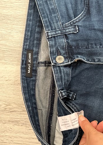 33 Beden lacivert Renk Erkek Lacivert Regular Fit Denim Jean
