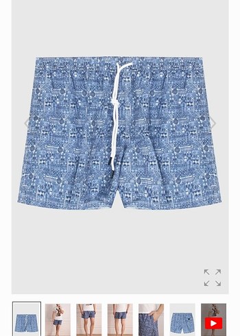 GRAND SASSO MARKA Bohem Desenli Düğmeli Erkek Mayo - Görsel 3