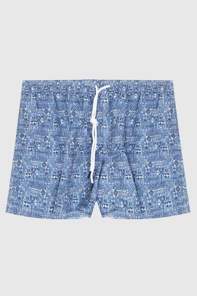 GRAND SASSO MARKA Bohem Desenli Düğmeli Erkek Mayo - Görsel 4