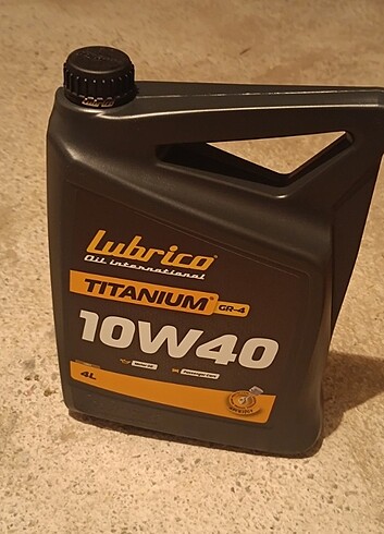 Lubrico Titanium 10W40 Motor Yağı ? 4x4L (Sıfır Kapalı Ambalaj)