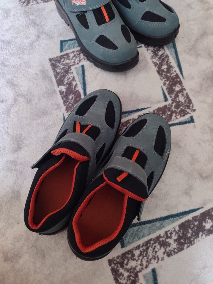 Gri Erkek Outdoor Spor Ayakkabısı Velcro - Görsel 2