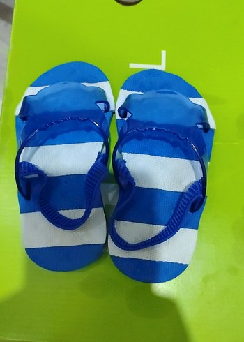 Mavi Çizgili Erkek Çocuk Sandalet