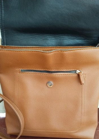 Bej Deri Kadın Çanta - Görsel 2