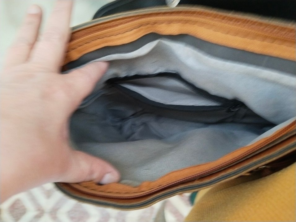 Bej Deri Kadın Çanta - Görsel 4