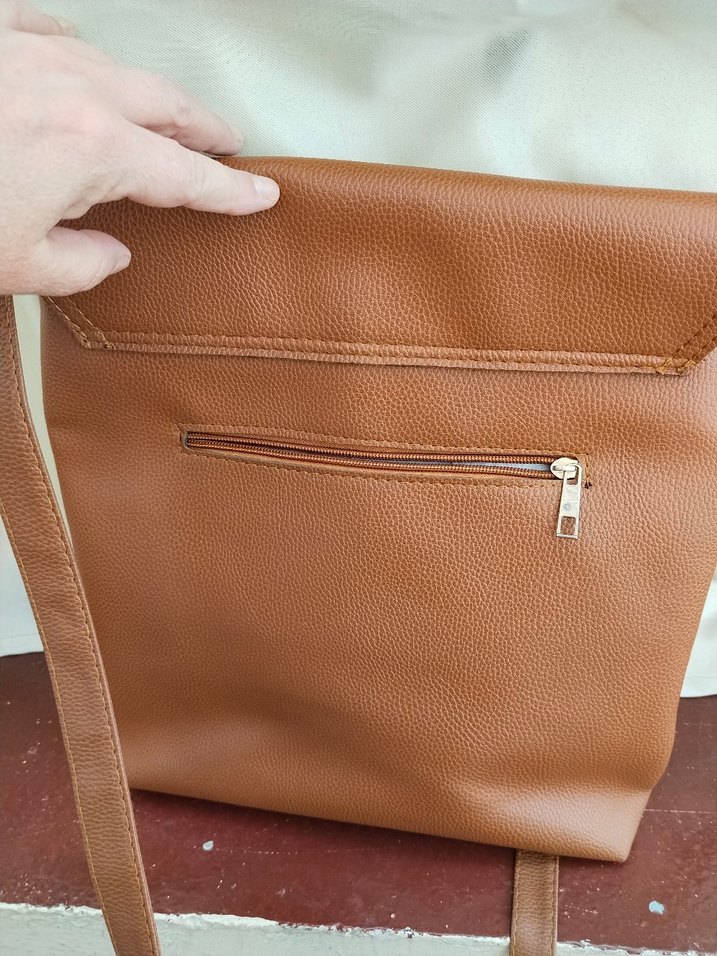 Bej Deri Kadın Çanta - Görsel 3