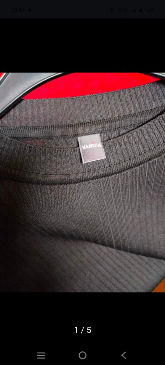 Siyah Kadın Triko Uzun Kollu Kazak - Görsel 2