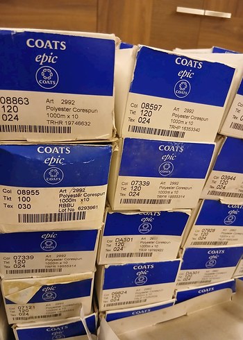 Coats markalı dikiş iplikleri 1000 metrelik bobinler 1 adet - Görsel 5