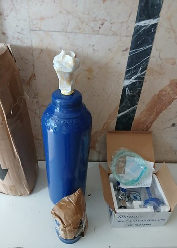 Mavi Oksijen Tüpü ve Manometre - Görsel 2