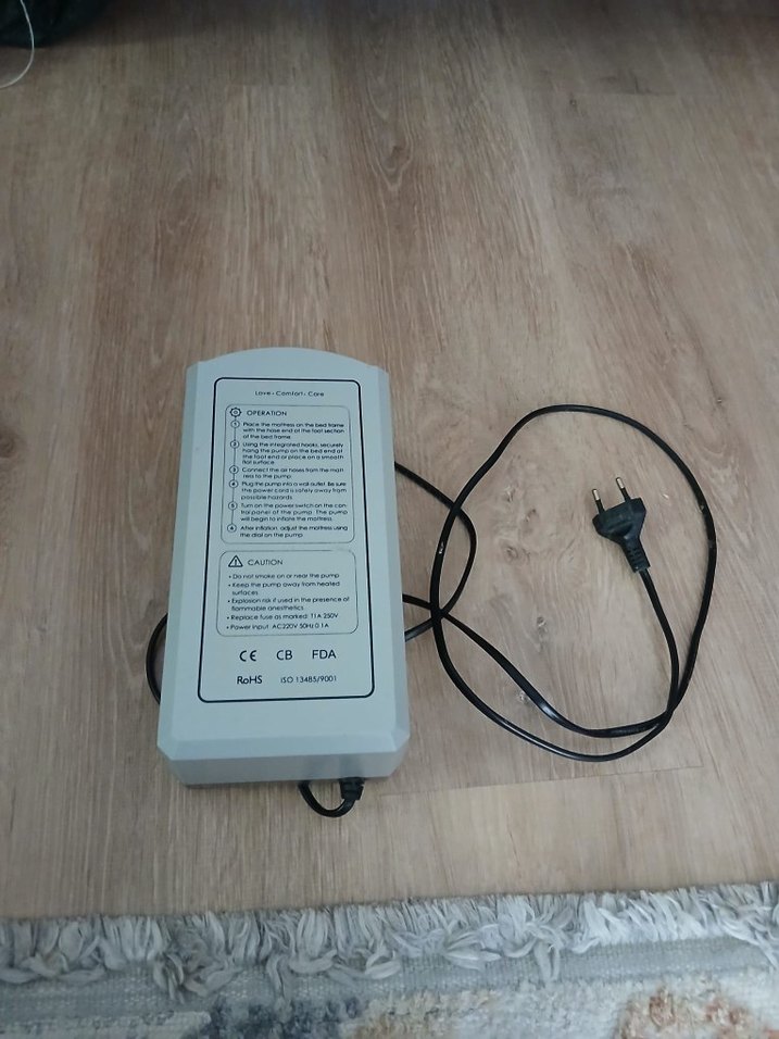 Hasta Yatağı Şişirme Motoru / Şişme Yatak Motoru ve yatağı - Görsel 2