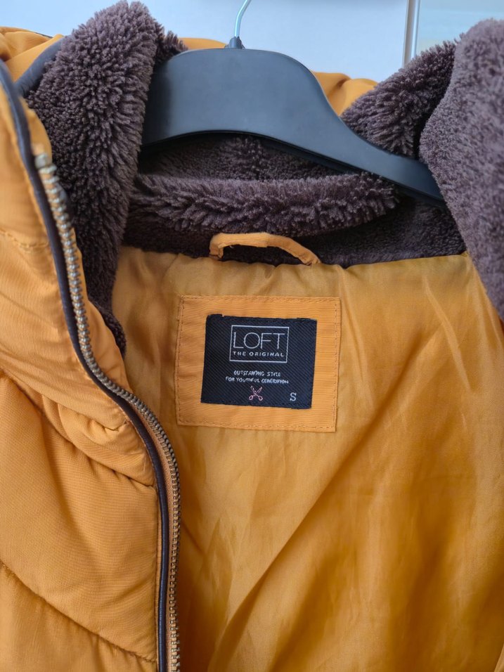 Hardal sarı  Fermuarlı Kadın Midi Mont - Görsel 5