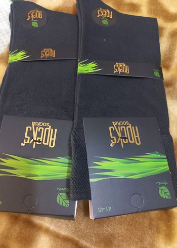 Erkek Siyah Midi Çoraplar - Rahat Kesim - Görsel 3