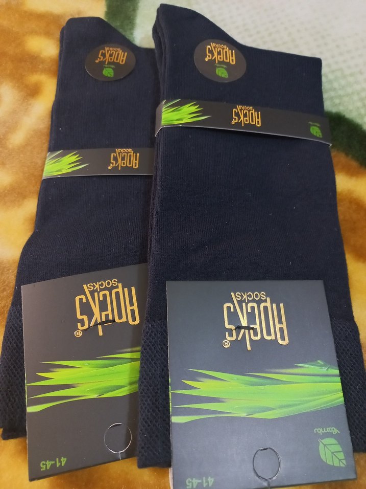 Erkek Siyah Midi Çoraplar - Rahat Kesim - Görsel 2