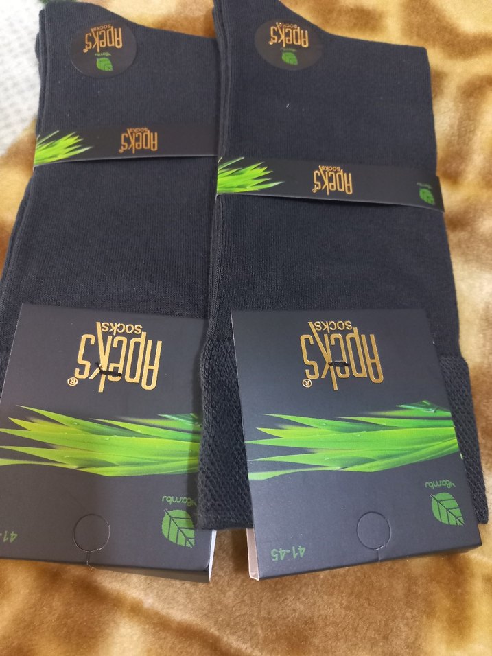 Erkek Siyah Midi Çoraplar - Rahat Kesim - Görsel 3