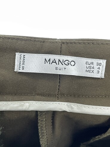 36 Beden yeşil Renk Mango Kumaş Pantolon %70 İndirimli.