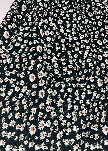 Kadın Siyah Midi Fırfırlı Etek - Görsel 2