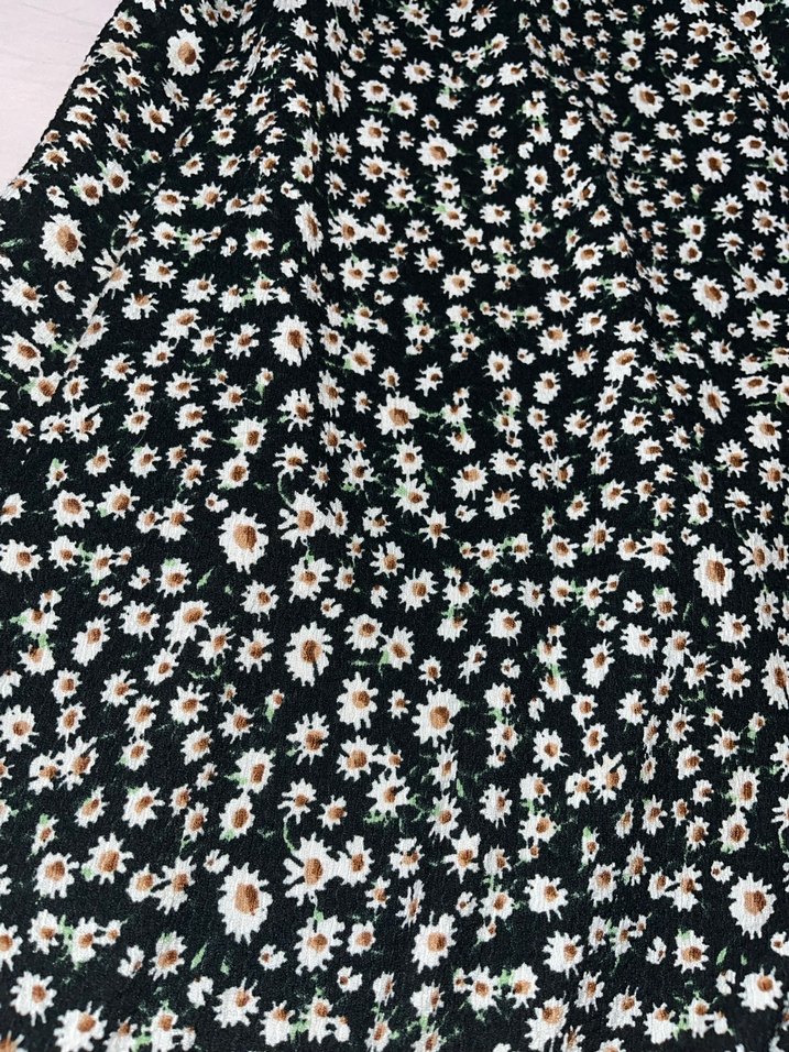 Kadın Siyah Midi Fırfırlı Etek - Görsel 2