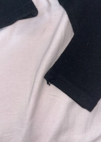 Kadın Siyah Yarım Boğazlı İnce Triko - Görsel 3