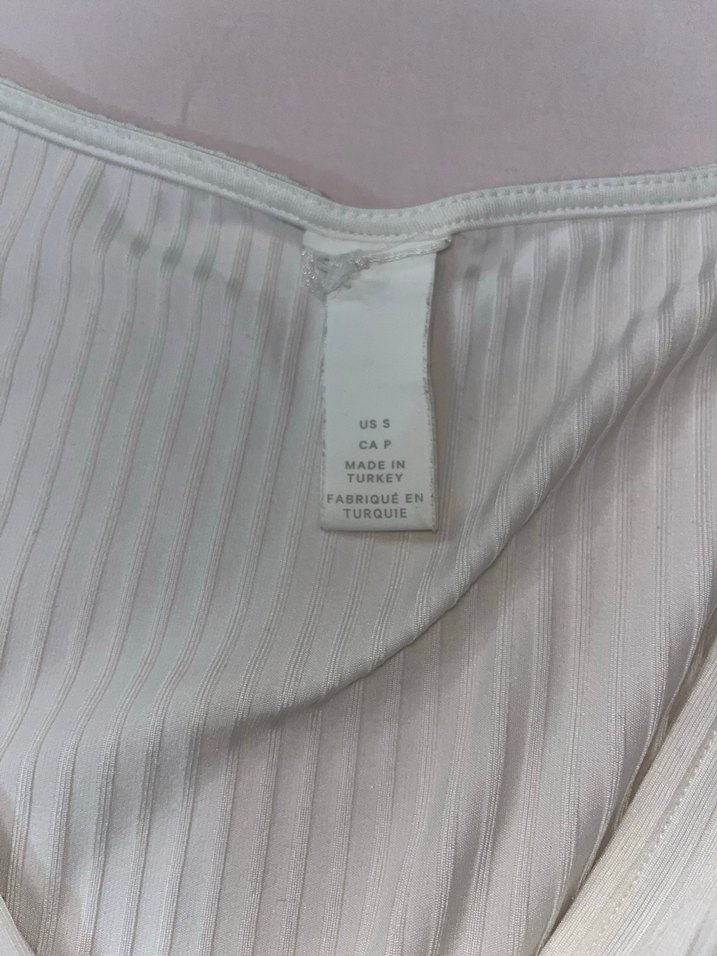 Beyaz Pilili Midi Düz Kesim Kadın Body - Görsel 3