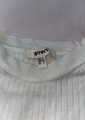 Kadın Beyaz Uzun Kollu Fit Triko - Görsel 2