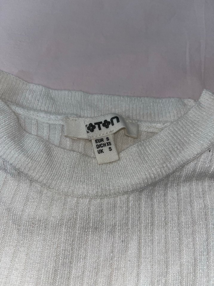 Kadın Beyaz Uzun Kollu Fit Triko - Görsel 2