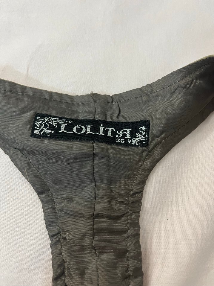 Düğmeli Keten Bej Kadın Yelek - Görsel 3