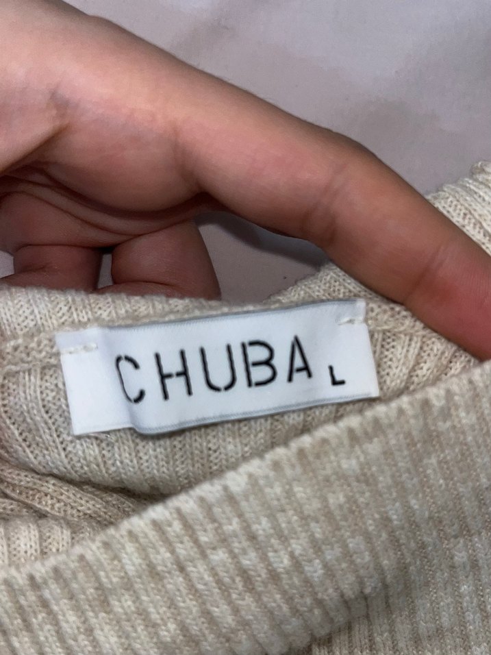 Krem Yüksek Yakalı Kadın Triko Süveter - Görsel 2