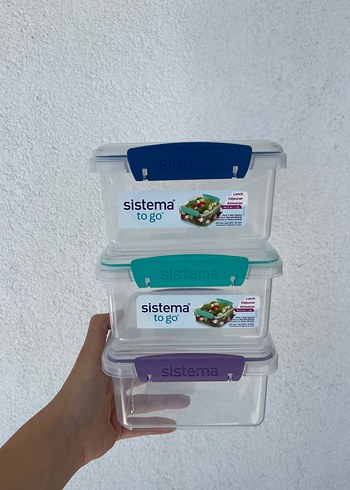 Pastel Renkli Sistema Saklama Kabı Seti