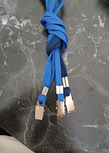 Elastik Mavi Askı Klipsli 3lü - Görsel 3