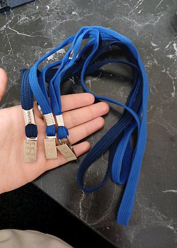 Elastik Mavi Askı Klipsli 3lü - Görsel 2