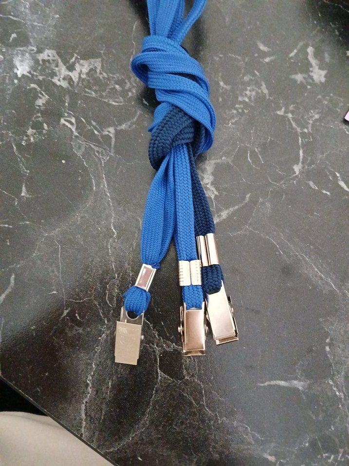 Elastik Mavi Askı Klipsli 3lü - Görsel 3