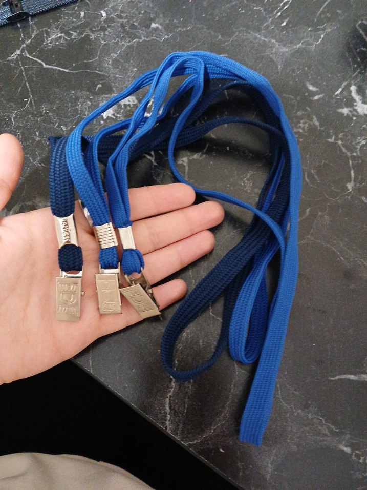 Elastik Mavi Askı Klipsli 3lü - Görsel 2