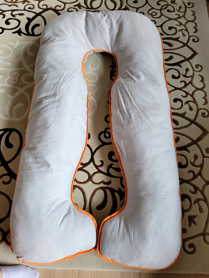 Beyaz Emzirme ve Hamilelik Yastığı - Görsel 3