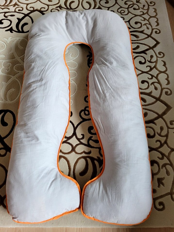 Beyaz Emzirme ve Hamilelik Yastığı - Görsel 2