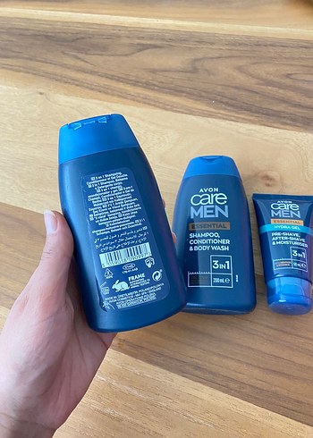 Avon Care Men 3'ü 1 Arada Şampuan, Saç Kremi ve Duş Jeli - Görsel 2