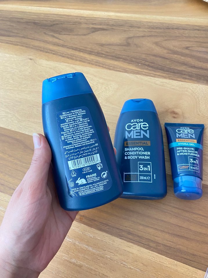 Avon Care Men 3'ü 1 Arada Şampuan, Saç Kremi ve Duş Jeli - Görsel 2