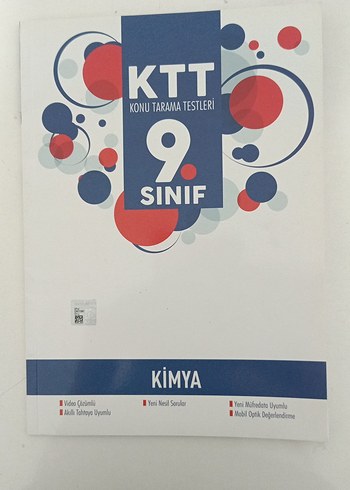 9. Sınıf Kimya Konu Tarama Testleri Kitabı