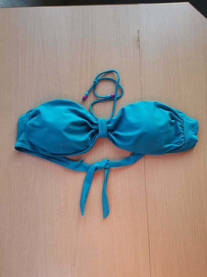 Turkuaz İp Askılı Bikini Takımı - Görsel 2